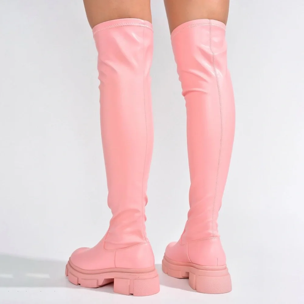 NWT Cape Robbin Pink Over-the-Knee Boots Sz 8 & 9